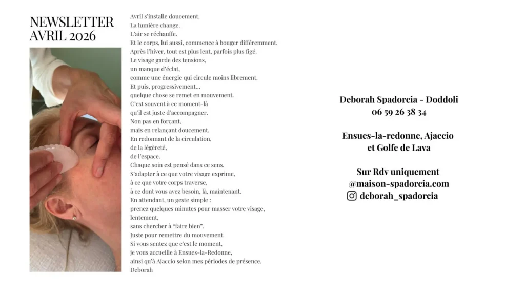 Massage de visage Ensues la redonne Ajaccio